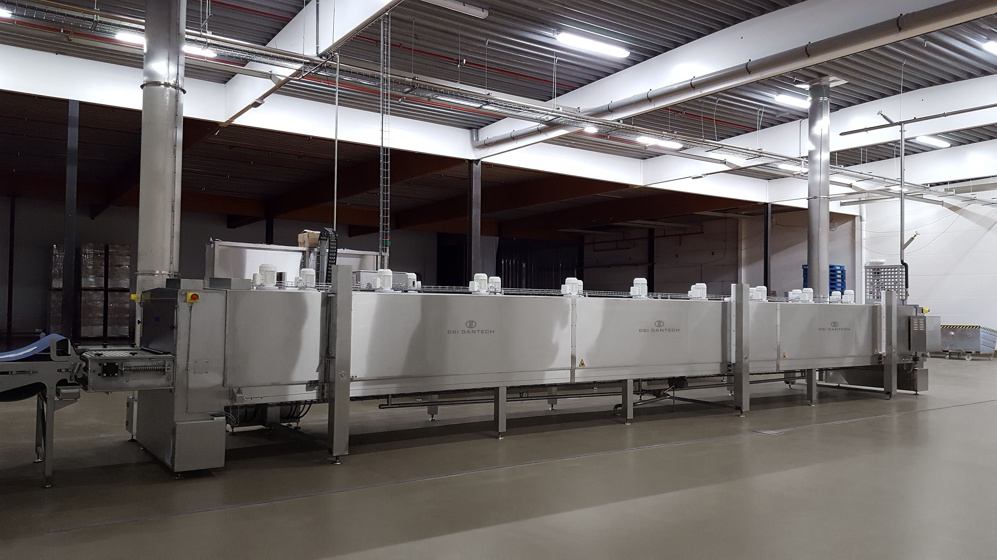 Cryogenic tunnel freezer from DSI Dantech